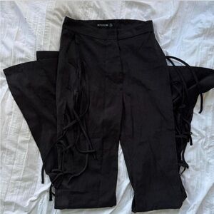 Black Flared Trousers